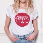 T Shirt Le Temps des Cerises femme Redlogo