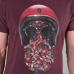 T Shirt Le Temps des Cerises homme Gregor bordeaux