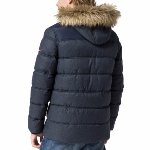 Doudoune Tommy Hilfiger homme modèle Johnny bleu marine coupe parka