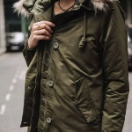 Parka femme Freeman T Porter Bailee kaki