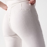 Pantalon en lin blanc Salsa femme