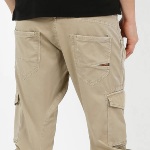 Pantalon cargo type Treillis Le Temps des Cerises Alban beige