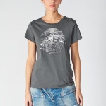 T Shirt Le Temps des Cerises femme Misty gris