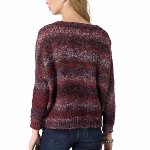 Pull Tommy Hilfiger femme modèle Fidda en maille laine acrylique rouge mélangé