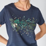 T Shirt Le Temps des Cerises femme Frankie bleu marine