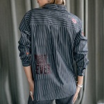 Chemise Freeman T Porter Chella Patches grise