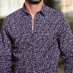 Chemise Freeman T Porter homme Come Seed à motifs fleurs