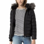 doudoune noire tommy hilfiger denim femme