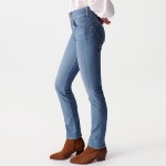 Jeans Salsa femme Secret coupe droite bleu clair