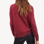 Pull Tommy Hilfiger Jeans pour femme bordeaux