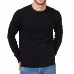 Pull Tommy Hilfiger homme modèle Tamber noir, col rond