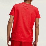 T Shirt Tommy Jeans rouge avec grand logo