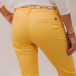 Chino femme Freeman T Porter Claudia jaune spectra yellow