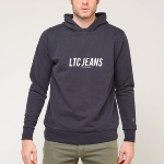 Sweat capuche LTC Jeans Le Temps des Cerises homme Marco bleu marine