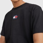 T Shirt Tommy Jeans homme Badge Tee noir