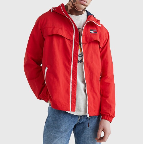 Veste windbreaker Tommy Hilfiger Jeans Chicago rouge