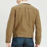 Blouson Levi's ® homme modèle Canvas Sherpa Trucker coloris cougar