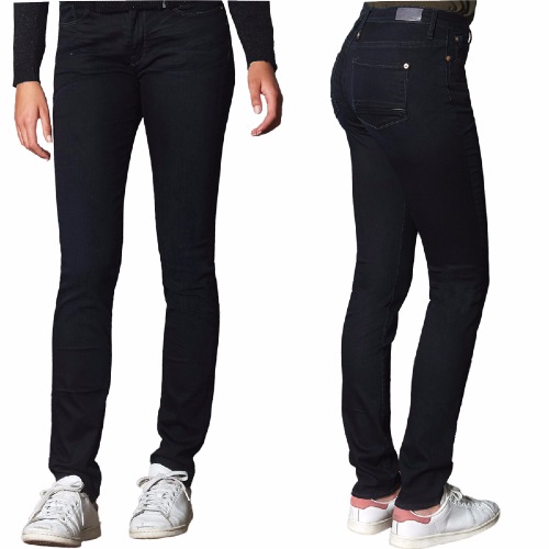 Jean Le Temps des Cerises modèle 402 noir coupe slim taille haute