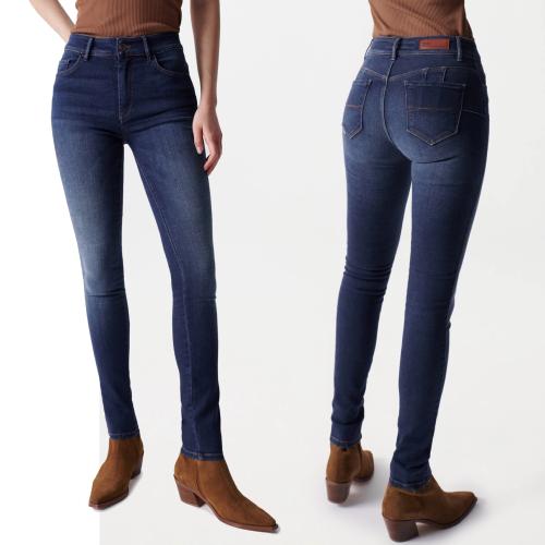 Jeans Salsa Destiny coupe skinny taille haute medium wash