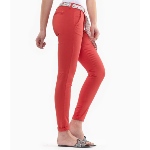 Pantalon chino femme Le Temps des Cerises Lidy rouge lipstick