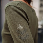 Pull femme Freeman T Porter Preem kaki
