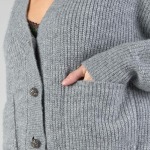 gilet cardigan Le Temps des Cerises Huna gris