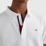 Polo blanc Tommy Hilfiger Jeans pour homme