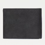 portefeuille Tommy Hilfiger modèle Johnson en cuir brut noir