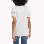 T Shirt femme Tommy Jeans gris