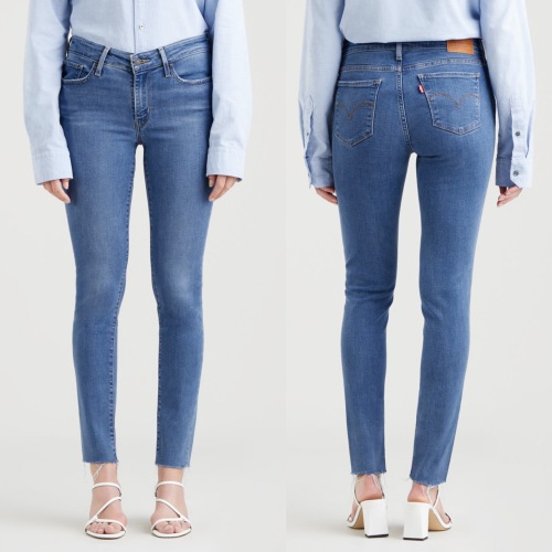 Jeans femme Levi's ® 711 skinny taille mi haute délavage bogota fly