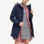 Manteau Tommy Hilfiger femme bleu marine