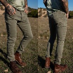 Pantalon homme Freeman T Porter Dustee Neach slim kaki