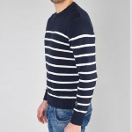 Pull marinière le temps des cerises homme Milor bleu marine rayé