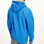 Sweat capuche Tommy Hilfiger Jeans homme bleu chiné