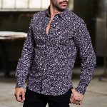 Chemise Freeman T Porter homme Come Seed à motifs fleurs