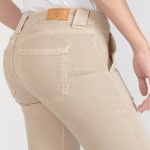 Jeans flare beige Le Temps des Cerises Sormiou