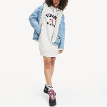 Robe Sweat Tommy Hilfiger Jeans femme grise