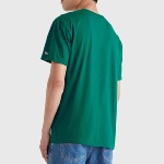 T Shirt Tommy Jeans vert avec logo brodé