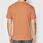 T Shirt Tommy Hilfiger orange avec logo Tommy Jeans