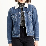 Blouson en jean fourré Levis femme Sherpa Trucker