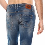 Jean Japan Rags 711 Basic coupe slim fit pour homme délavage WT172