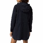 Parka Tommy Hilfiger femme en coton bleu marine