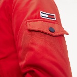 Blouson Tommy Hilfiger Jeans pour homme bomber technique rouge