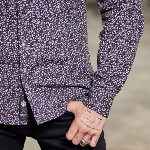 Chemise Freeman T Porter homme Come Seed à motifs fleurs