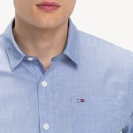 Chemise Tommy Hilfiger homme Teddy en coton bleu