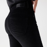 Jeans / Pantalon Salsa femme Secret en velours noir