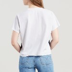 T Shirt Levis femme Colorblock Varsity Tee bleu marine, rouge et blanc