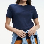 T Shirt femme Tommy Hilfiger Jeans bleu marine