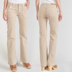 Jeans flare beige Le Temps des Cerises Sormiou