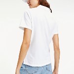 Polo femme Tommy Hilfiger Jeans blanc